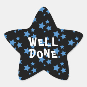 Well Done Teacher Encouragement Star Sticker