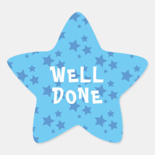 Well Done Teacher Encouragement Star Sticker