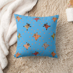 Well Dressed Cats Making Paw Prints on the Water Cushion