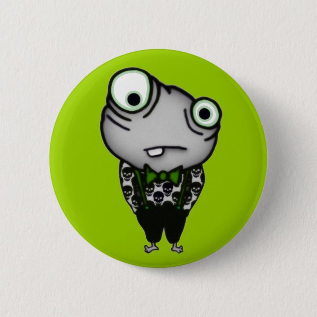 Well Dressed Monster 6 Cm Round Badge (Front)