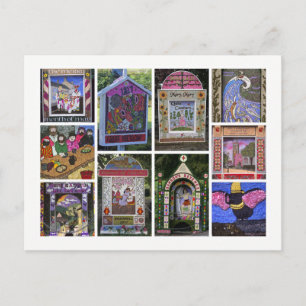 Well-dressings postcard