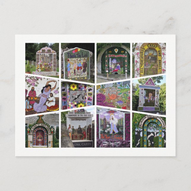 Well-dressings postcard 2 (Front)