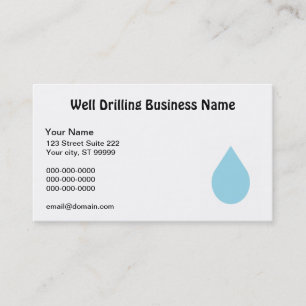 Well Drilling Business Card