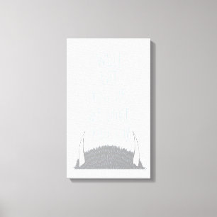 We'll Eat You Up We Love You So! - Blue Canvas Print