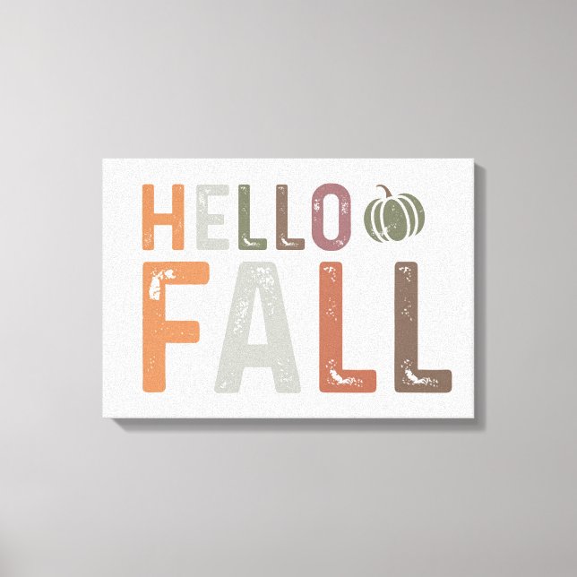 Well Hello Fall Canvas Print (Front)