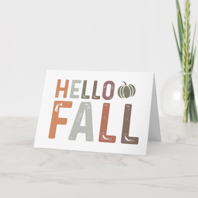 Well Hello Fall Card (Front)
