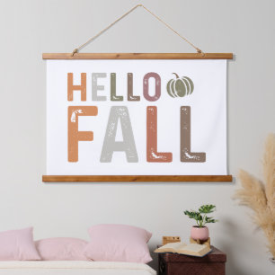 Well Hello Fall Hanging Tapestry