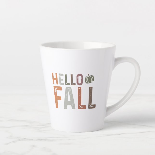 Well Hello Fall Latte Mug (Right)