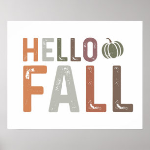Well Hello Fall Poster