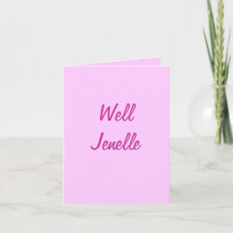 Well Jenelle Card