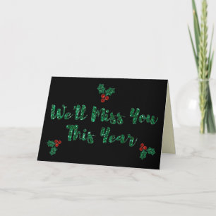 We'll Miss You Social Distancing Christmas Card