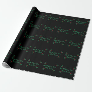 We'll Miss You Social Distancing Christmas Wrapping Paper