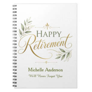 We'll Never Forget You Personalised Name Notebook