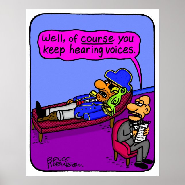 Well of course you keep hearing voices poster (Front)