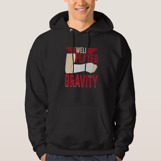 Well Played Gravity Broken Bone Hoodie (Front)