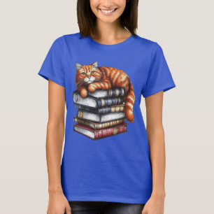 Well read tabby cat; book worm gifts T-Shirt