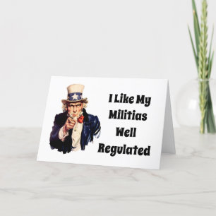 Well Regulated Militia Card
