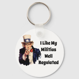 Well Regulated Militia Key Ring