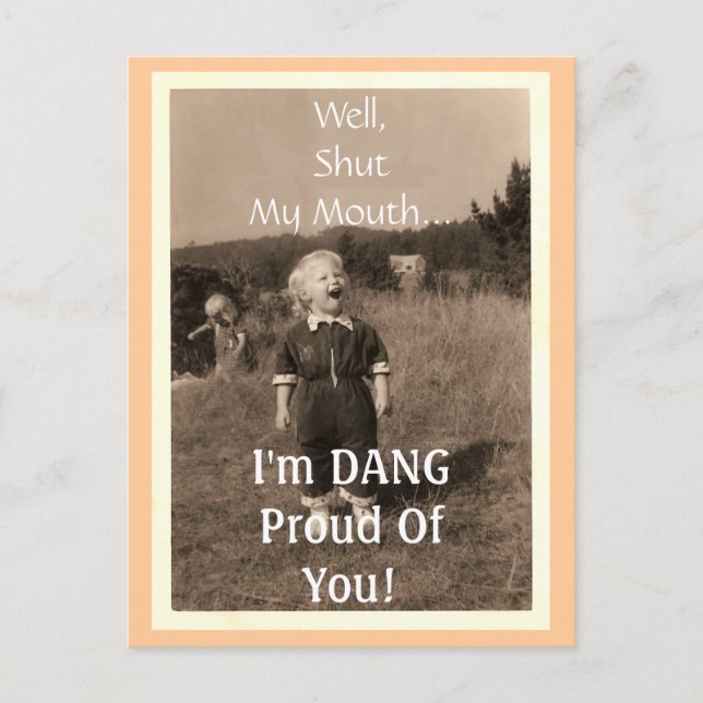 Well, Shut My Mouth... Postcard (Front)