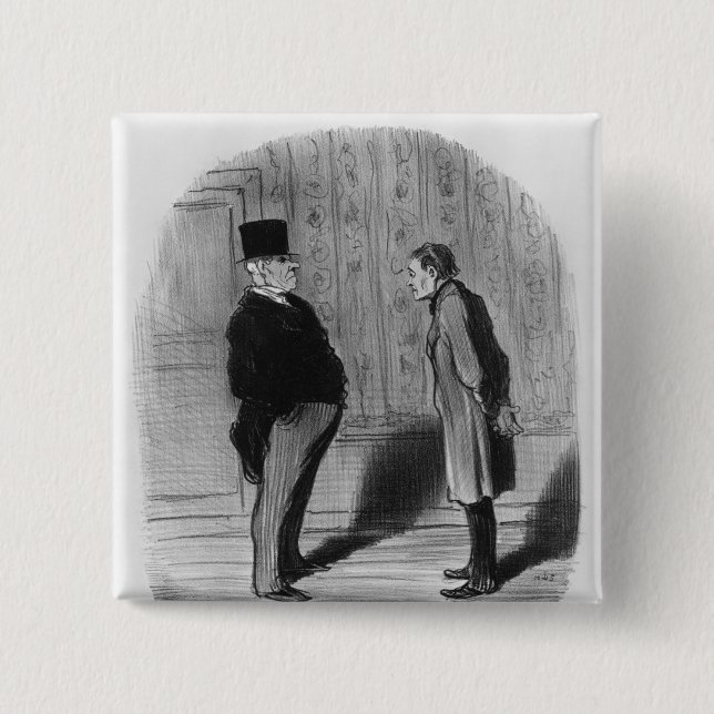 Well, Sir, what about my three terms?' 15 Cm Square Badge (Front)