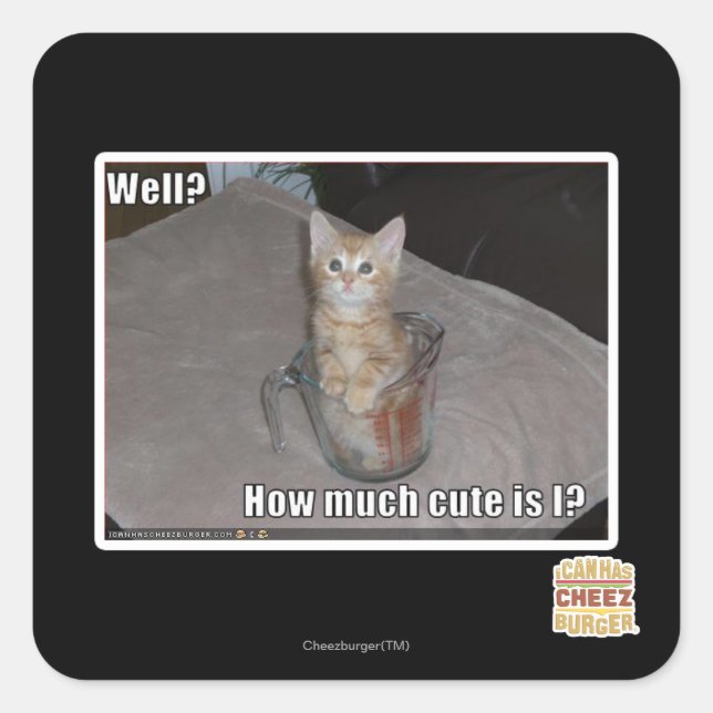 Well? Square Sticker (Front)