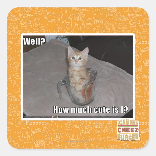 Well? Square Sticker (Front)