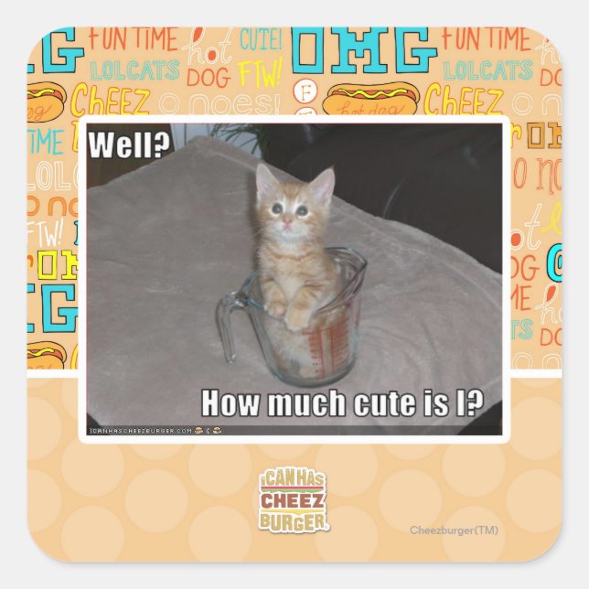 Well? Square Sticker (Front)