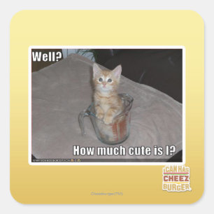 Well? Square Sticker