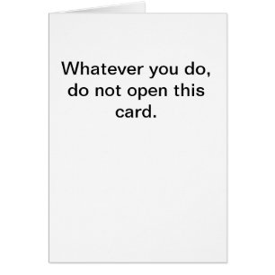 Well that was easy card