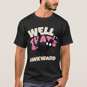 Well That's Awkward Funny Ghost Cat Meme T-Shirt
