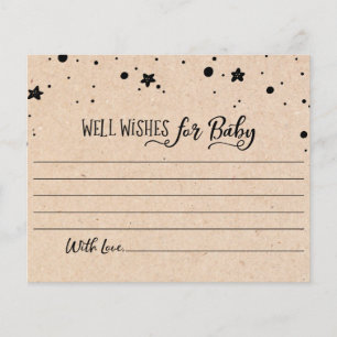 Well Wishes for Baby Card Baby Shower Party game
