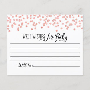 Well Wishes for Baby Card Baby Shower Party game