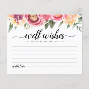 Well Wishes for the Bride and Groom Card