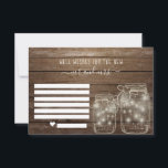 Well Wishes for the Bride & Groom | Advice Jar Card<br><div class="desc">Perfect for Weddings, Bridal Showers, Engagement Party, Bachelorette Party and more. Heartfelt messages for the bride and groom to treasure for years to come. A fun bridal shower activity. Makes a wonderful wedding guest book alternative. Add your custom wording to this design by using the "Edit this design template" boxes...</div>