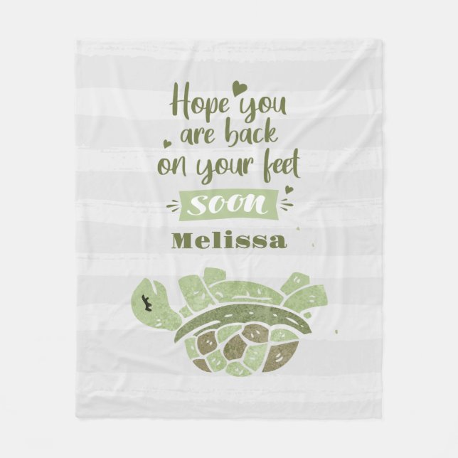 Well Wishes Personalised Sympathy Fleece Blanket (Front)