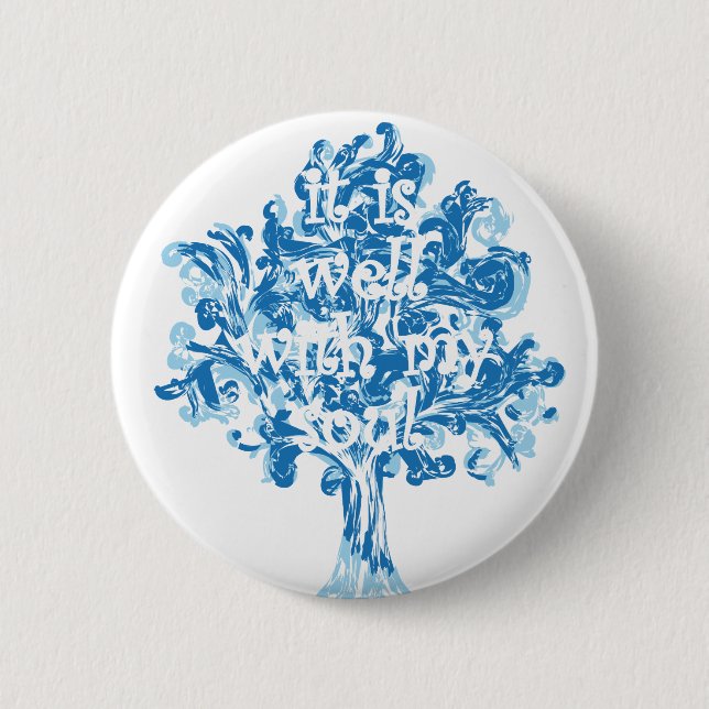 well with my soul 6 cm round badge (Front)