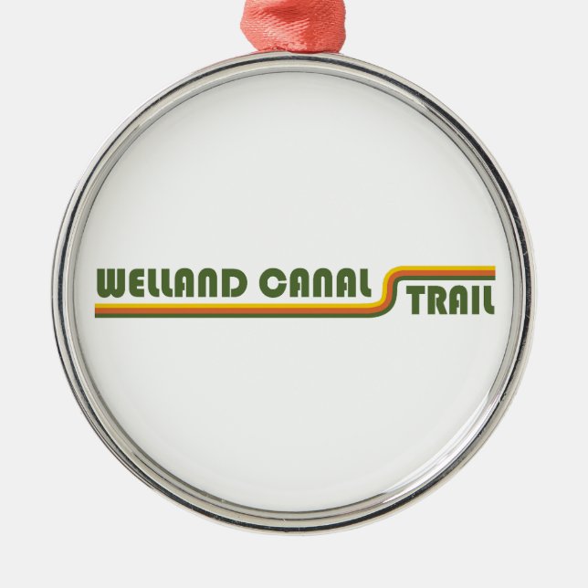 Welland Canal Trail Ontario Canada Metal Tree Decoration (Front)