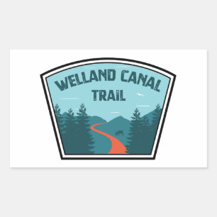 Welland Canal Trail Ontario Canada Rectangular Sticker