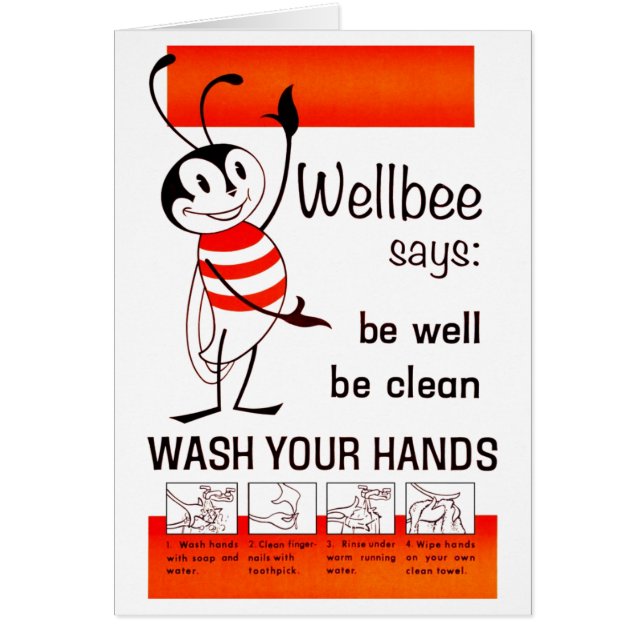 Wellbee CDC WASH YOUR HANDS Advertisement Poster (Front)