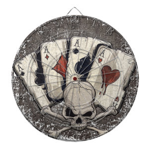 Wellcoda Ace Playing Cards Skull Casino Dartboard