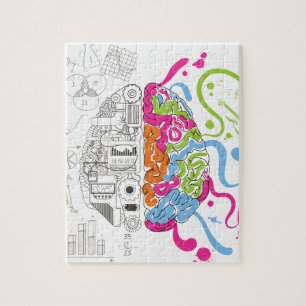 Wellcoda Creative Brain Mind Master Side Jigsaw Puzzle