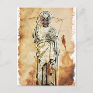 Wellcoda Dead Face Child Smile Skull Kill Postcard