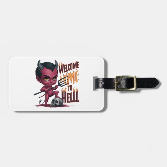 Wellcom to hell luggage tag (Front Horizontal)
