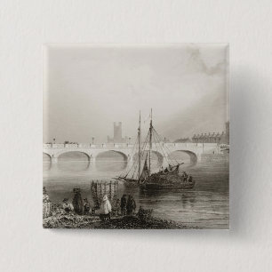 Wellesley Bridge, Limerick, Ireland 15 Cm Square Badge