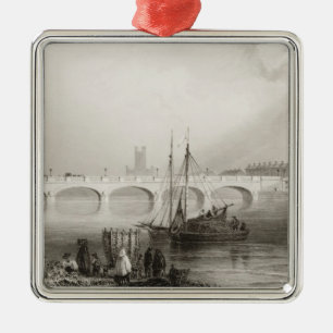 Wellesley Bridge, Limerick, Ireland Metal Tree Decoration