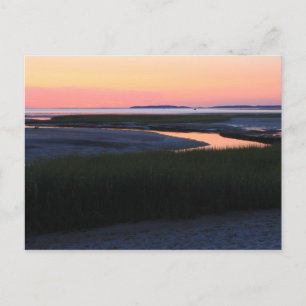 Wellfleet Bay evening sky Cape Cod Postcard