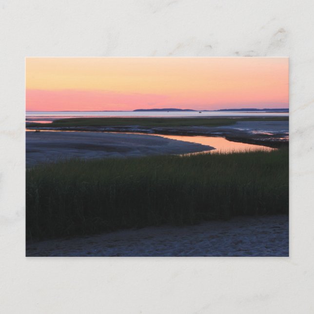 Wellfleet Bay evening sky Cape Cod Postcard (Front)