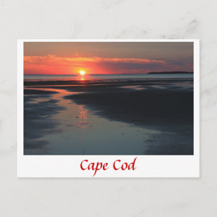 Wellfleet Bay sunset, Cape Cod Postcard