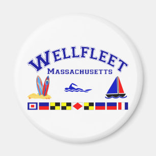 Wellfleet MA Signal Flags Magnet