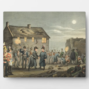 Wellington and Blucher Meeting by Accident at the Plaque